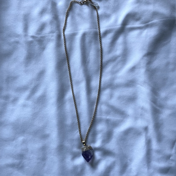 Purple Crystal necklace - Picture 2 of 2